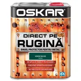 Vopseaua Oskar Direct pe rugina, verde inchis, interior/exterior, 2.5 L