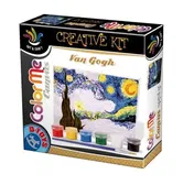 Joc creativ D-Toys Color Me Canvas Van Gogh - Starry Night