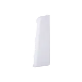 Set terminatie plinta parchet stanga/dreapta Arbiton Indo, alb lucios 01, PVC, 70 x 26 mm, 2 bucati/set