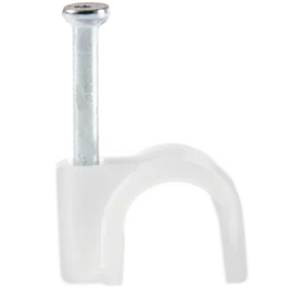 Cleme fixare cablu Comtec MF0013-01358, 8 mm, alb, 100 bucati/set