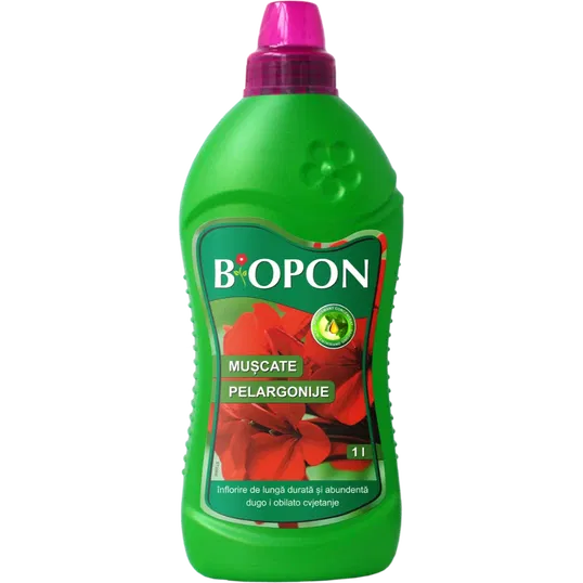 Ingrasamant Biopon pentru pelargonii (include muscata 422), 0.5 l