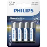 Baterii Philips Ultra Alkaline LR6E4B/10, AA, 4 buc
