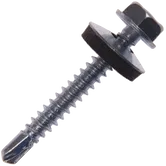Surub autoforant cu cap hexagonal varf redus si saiba, otel, 4,8 x 55 mm, 50 buc