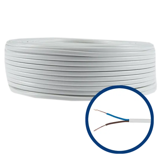 Cablu electric MYYUP 2 x 0.75 mmp, izolatie PVC, plat