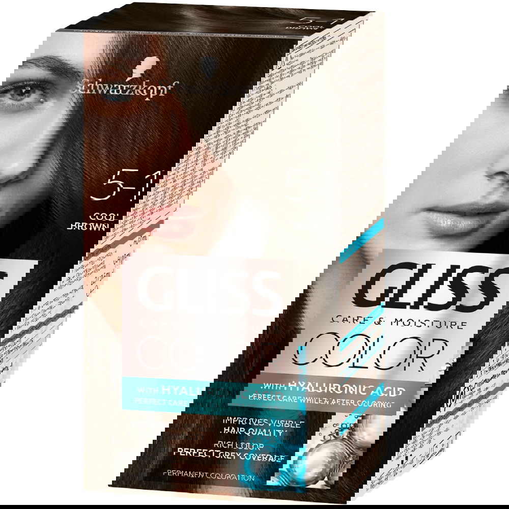 Vopsea de par Color 5-1 Saten Rece, 143ml, Gliss