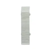 Set element de imbinare plinta parchet, stejar alb, PVC, 80 x 22 mm, 2 bucati/set