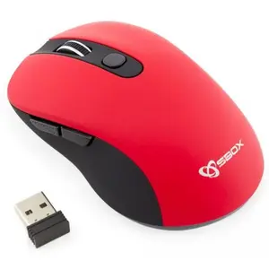 Mouse Optic Wireless SBOX WM-911, 1600 DPI (Rosu)
