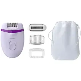 Epilator Philips Satinelle Essential BRE275/00, 2 viteze (Alb/Mov)