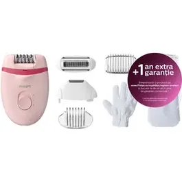 Epilator Philips Satinelle Essential BRE285/00, 2 viteze (Roz)