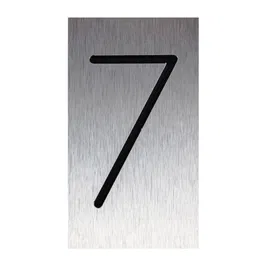 Placa numar 7 argintiu, 15 x 21 cm