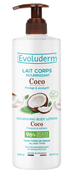 Lapte de corp hranitor Coco, 500ml, Evoluderm