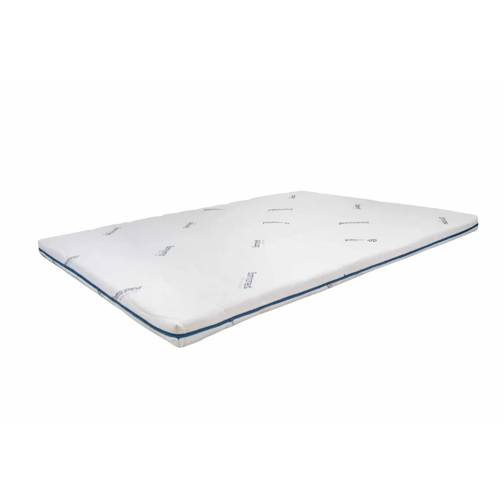 Topper saltea 160 x 200 x 7 cm Minet SomnoMed Antiacaria, ortopedic, antialergenic, husa lavabila