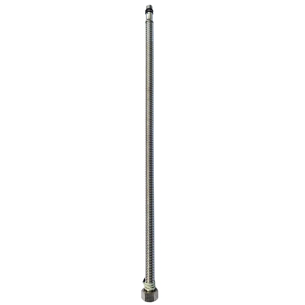 Racord pentru baterii Heko, inox, filet interior-exterior, 40 cm, 3/8