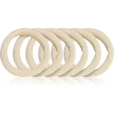 BrushArt Hair Band Elastice pentru par Beige 6 buc