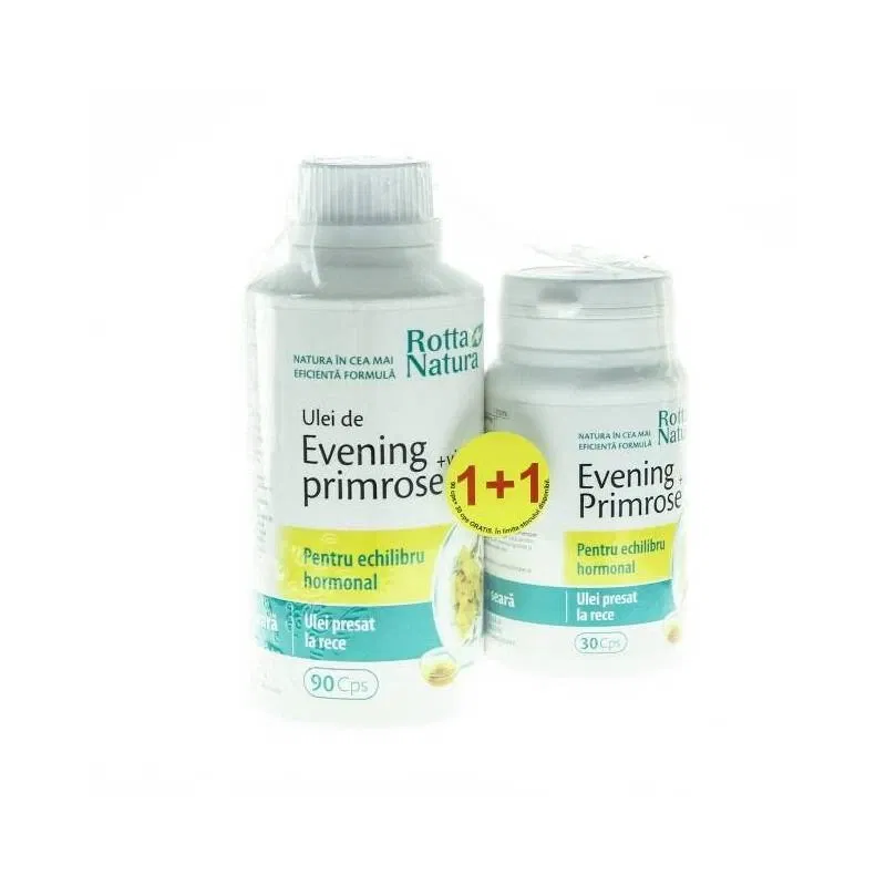 Evening Primrose Vitamina E 90cps+30cps Gratis - Rotta Natura