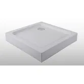 Cadita de dus Sanotechnik TT90W, ABS, alb, patrata, 90 x 90 x 12.5 cm