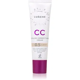 Lumene CC Color Correcting Cream Crema CC pentru un ten uniform SPF 20 culoare 0.5 Light 30 ml