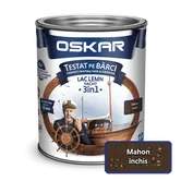 Lac pentru lemn Oskar Yacht, mahon inchis, interior/exterior, 0.75 L