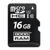 Card de memorie Goodram microSDHC 16GB, Clasa 10 + Adaptor microSD