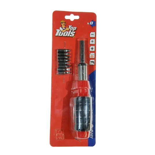 Set 9 varfuri surubelnita Top Tools, cu maner