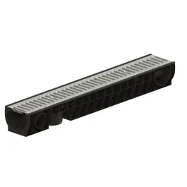 Rigola cu gratar Standart Park, clasa A15, polipropilena, 100 x 16 x 12 cm
