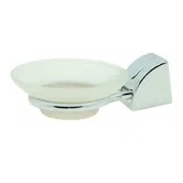 Suport simplu pentru sapun Ferro Cascata E02, crom, alb