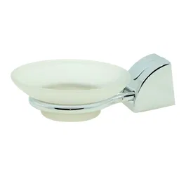 Suport simplu pentru sapun Ferro Cascata E02, crom, alb