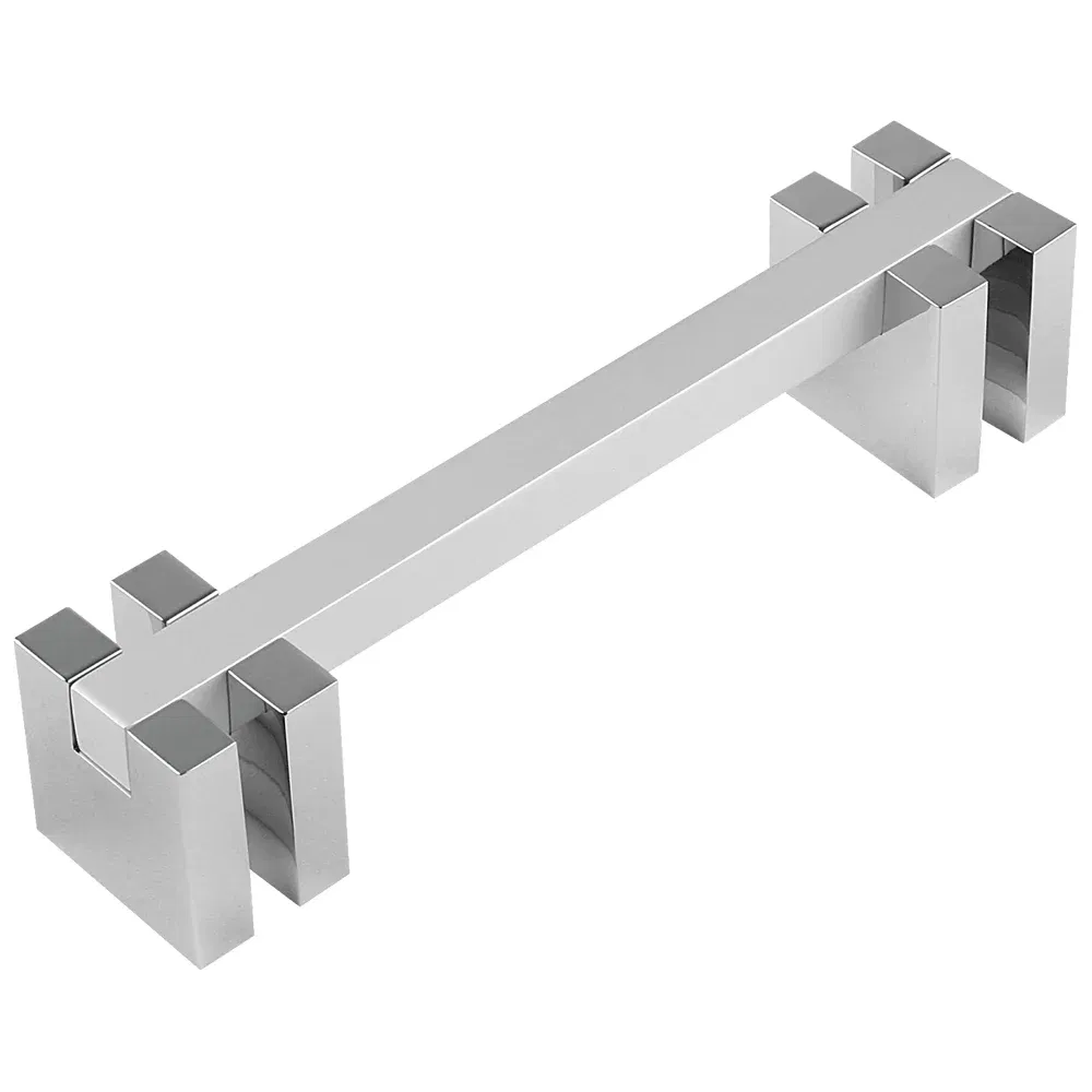 Maner mobila cu terminatii din aluminiu, FA 23608, crom/ crom mat, 96 mm