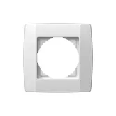 Rama decorativa simpla TEM, Logiq, 1 modul, plastic, polar white