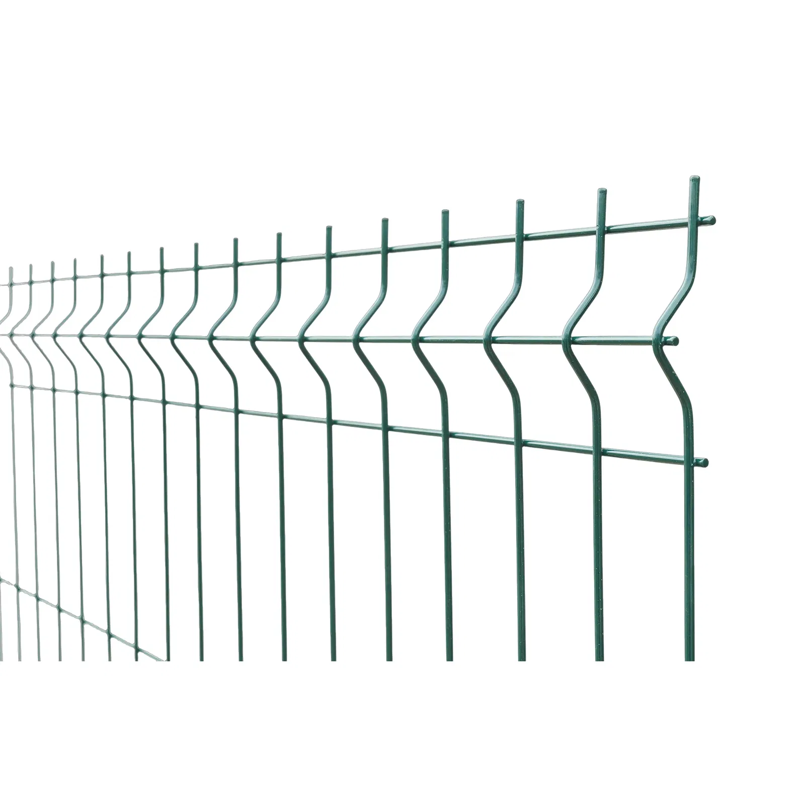 Panou gard bordurat zincat, verde, RAL 6005, 1500 x 2500 mm