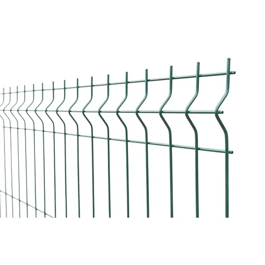 Panou gard bordurat zincat, verde, RAL 6005, 1500 x 2500 mm
