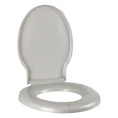 Capac WC Romtatay Unic, polipropilena, gri metalizat, 48x39x60 cm