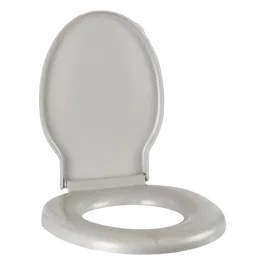Capac WC Romtatay Unic, polipropilena, gri metalizat, 48x39x60 cm