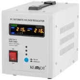 Stabilizator tensiune automat Kemot URZ3413, afisaj LED, Randament 98%, 2000VA (Alb)