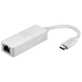 Adaptor USB-Ethernet D-Link DUB-E130, Gigabit, USB-C (Alb)