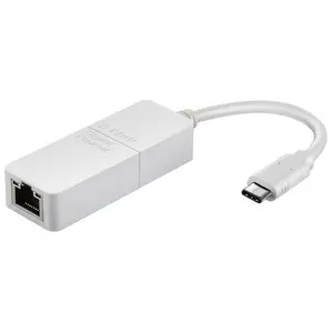 Adaptor USB-Ethernet D-Link DUB-E130, Gigabit, USB-C (Alb)