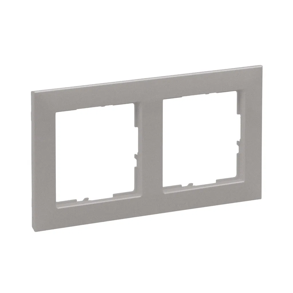 Rama de aparataj Legrand, New Suno, 2 module, PVC, sampanie