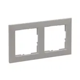 Rama de aparataj Legrand, New Suno, 2 module, PVC, sampanie