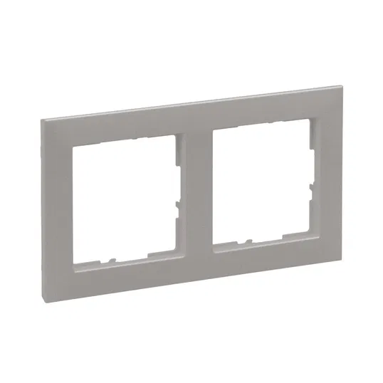 Rama de aparataj Legrand, New Suno, 2 module, PVC, sampanie