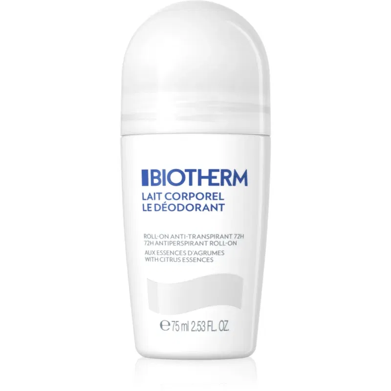 Biotherm Lait Corporel Le Déodorant antiperspirant roll-on fara parabeni 75 ml