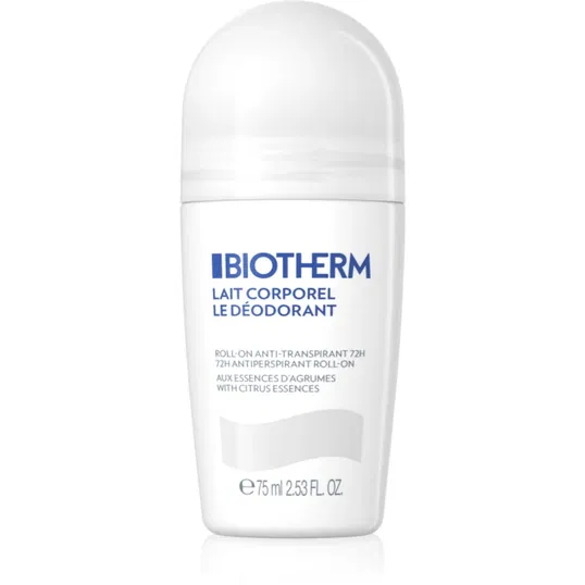 Biotherm Lait Corporel Le Déodorant antiperspirant roll-on fara parabeni 75 ml