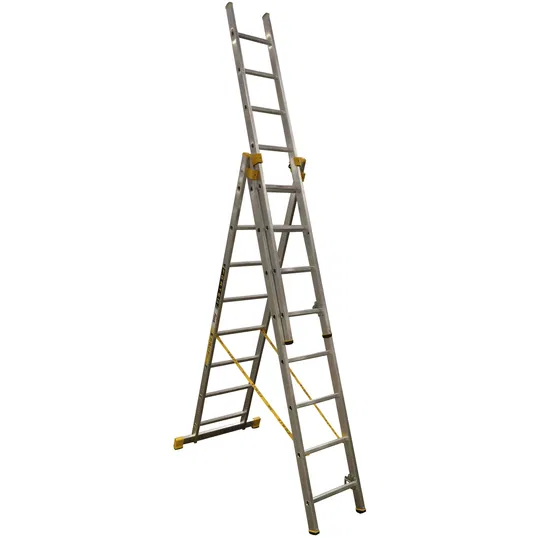 Scara Forte Alverosal, 3 tronsoane, 3 x 8 trepte
