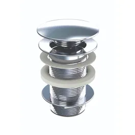 Ventil lavoar Wirquin Quick-Clack, fara preaplin, alama sanitara, crom, diametru 1 1/4 inch