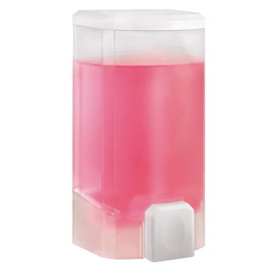 Dozator sapun Ferro 69086.P, plastic, transparent, 500 ml