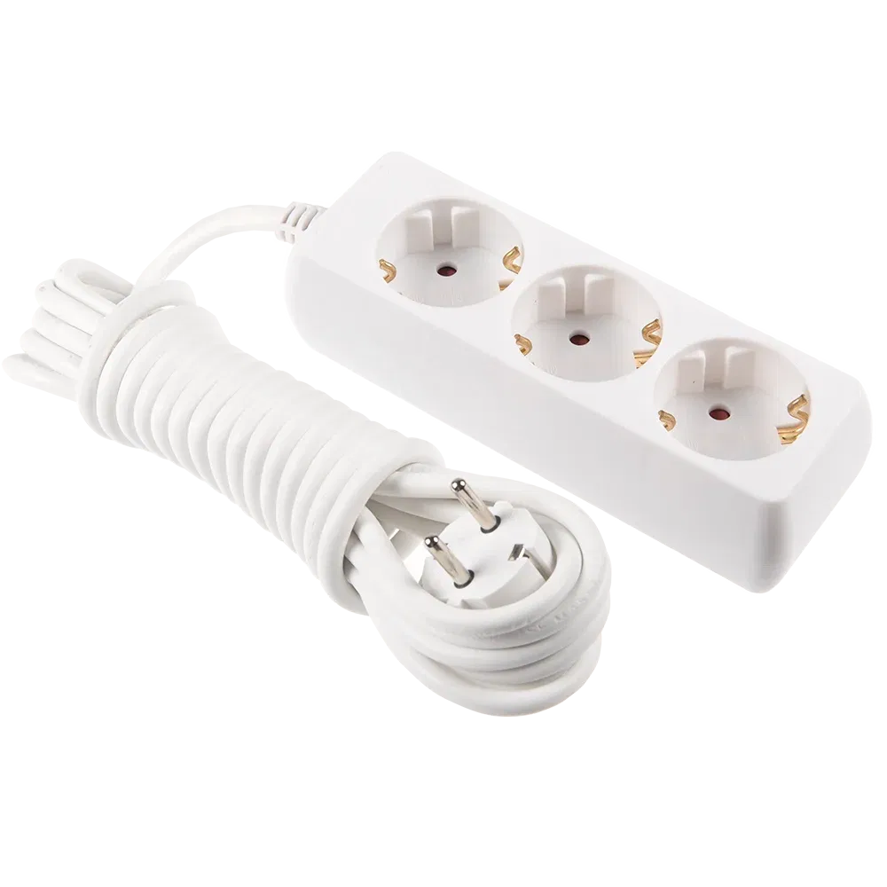 Prelungitor cu 3 prize Schuko, Cablu 3 x 1,5 mm si lungime de 3 m