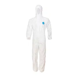 Combinezon de protectie chimica Tyvek, polietilena, antistatic, alb, marimea 3XL