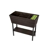 Rasadnita cu etajera Keter Urban Bloomer, plastic, 82 x 37.3 x 78 cm, maro