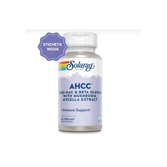 AHCC plus NAC&Beta Glucan 30tb - Solaray - Secom