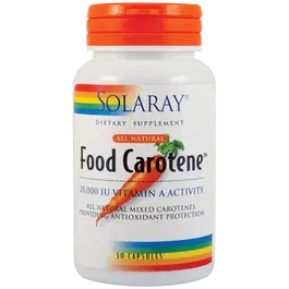 Food Carotene 25000UI 30 caps moi - Solaray - Secom
