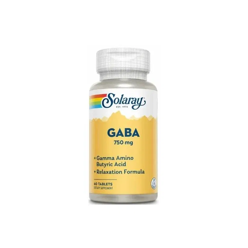 GABA 750mg 60tb - Solaray - Secom